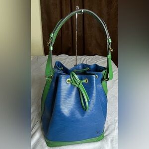 Noe LV bucket bag Blue and Green Bucket Bag GM
